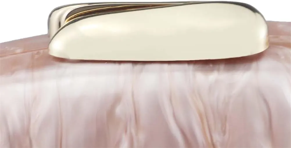 Acrylic Clutch Purse for Women Egg Shape Acrylic Handbags Cute Wedding Party Shoulder Crossbody Bag