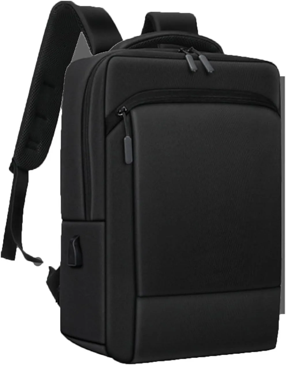 Backpack For Men Men's Anti-Theft Waterproof Laptop Backpack with USB Charging Port Ideal for School and Travel(Black)