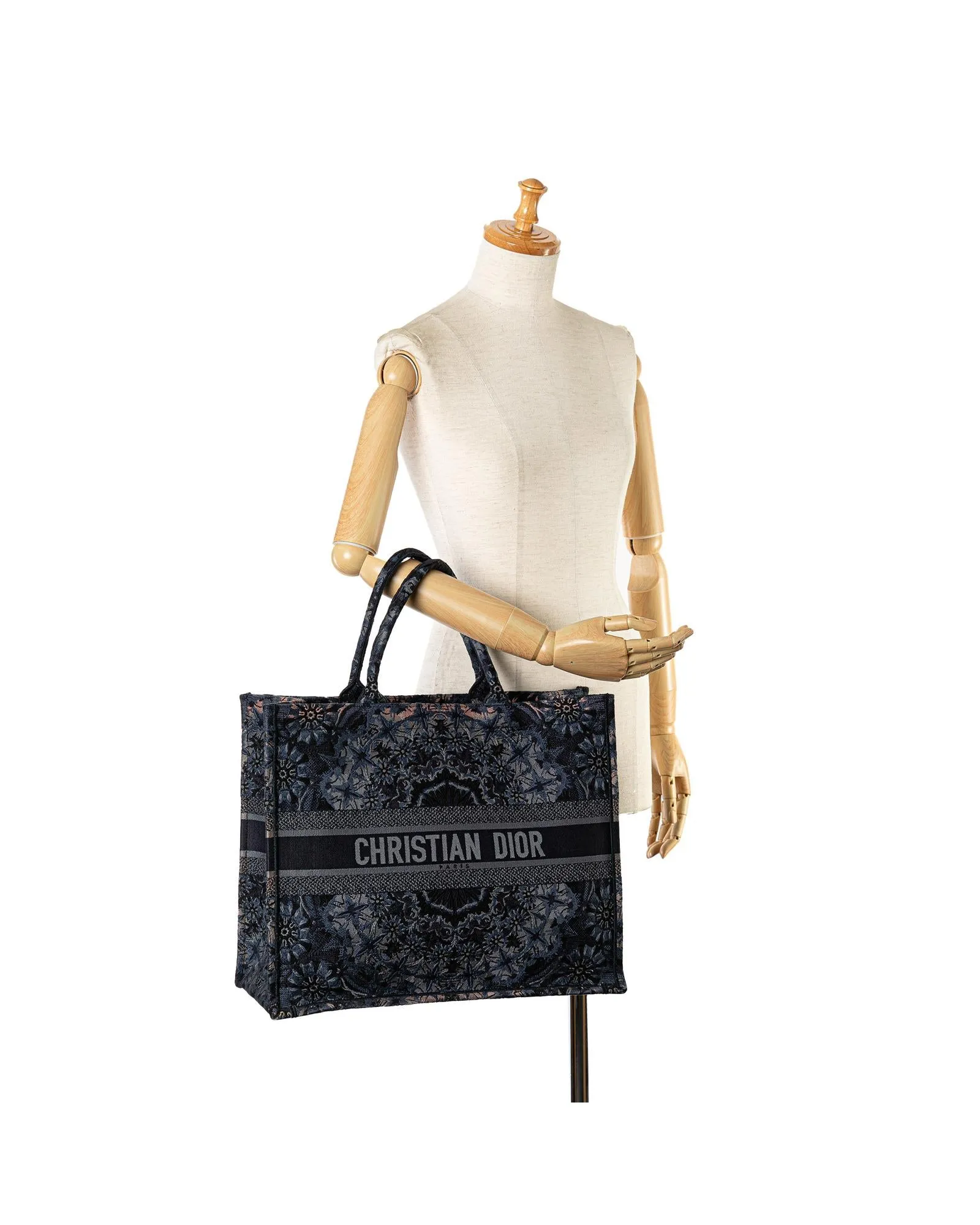 Canvas Book Tote with Rolled Handles