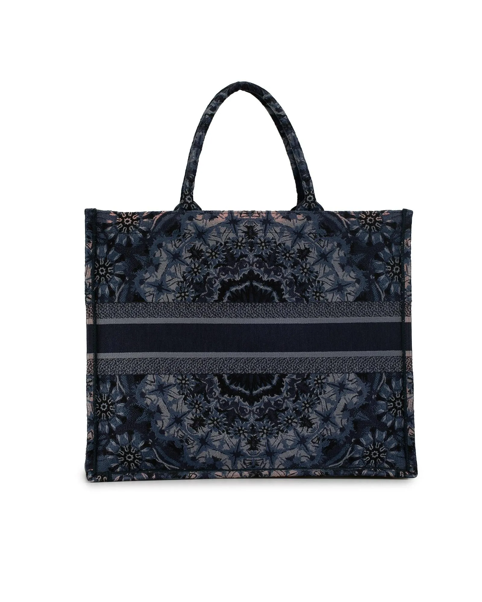 Canvas Book Tote with Rolled Handles