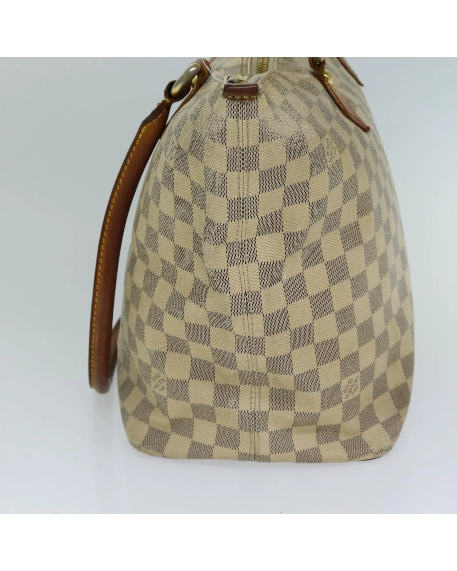 Damier Azur Canvas Tote Bag with Broken Handle