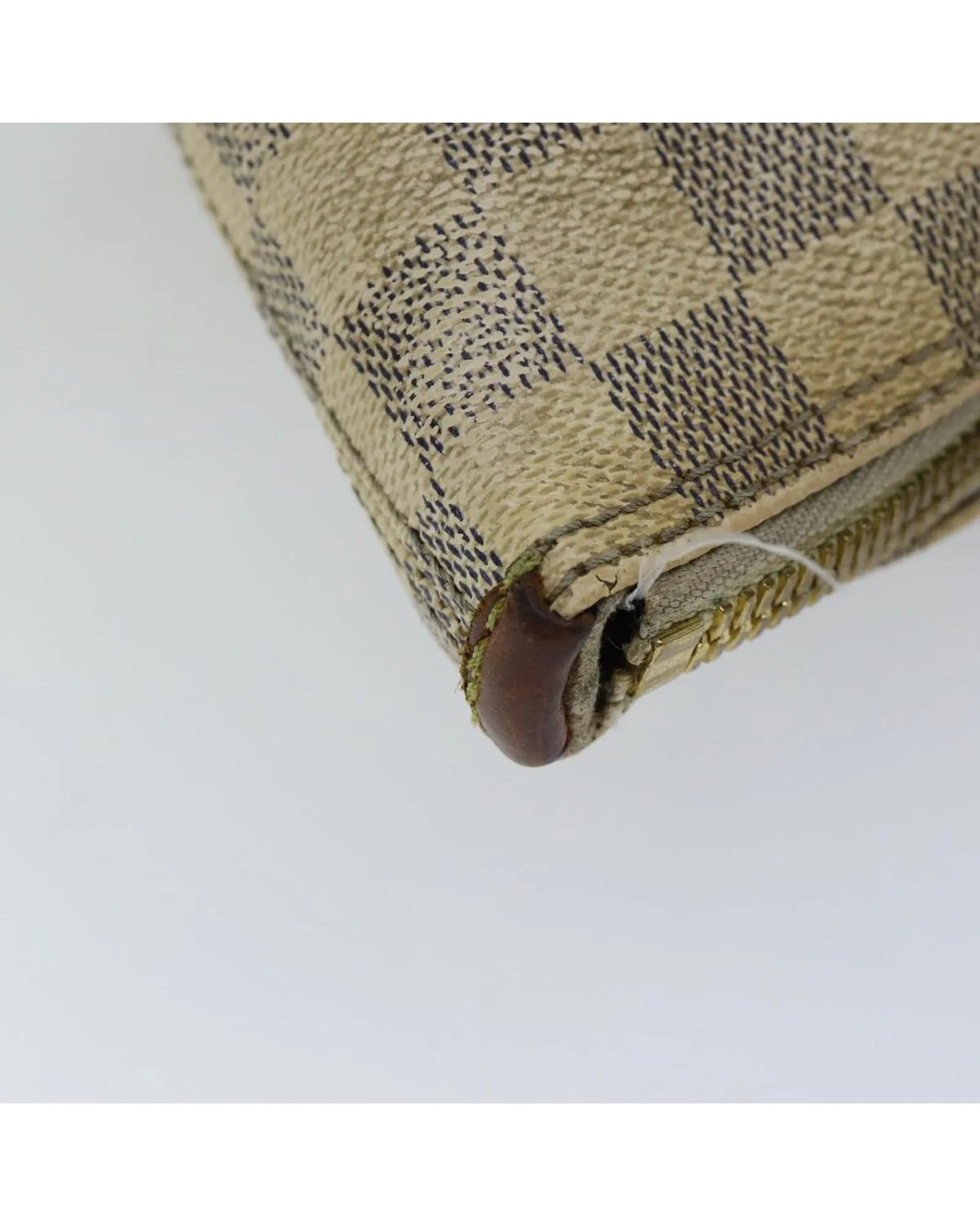 Damier Azur Canvas Tote Bag with Broken Handle