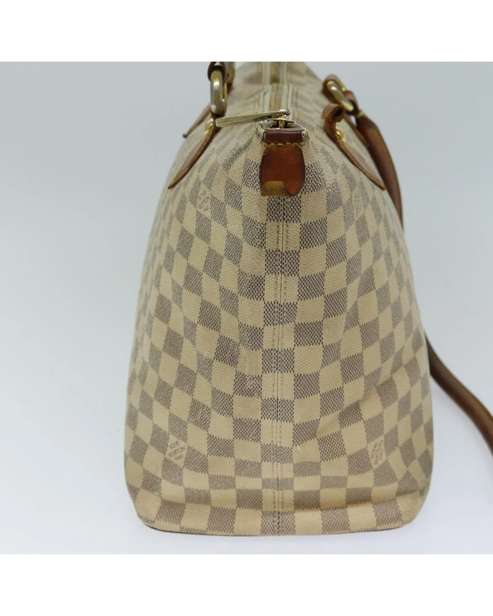 Damier Azur Canvas Tote Bag with Broken Handle