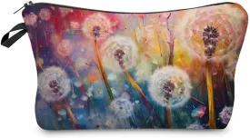 Dandelion Cosmetic Bag for Women Cute Small Makeup Bag for Purse Travel Toiletry Zipper Pouch for Girls Gifts for Sisters Dandelion Makeup Bag Gift for Her