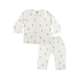 Dulaar Organic Muslin Loungewear Set - Green Zen