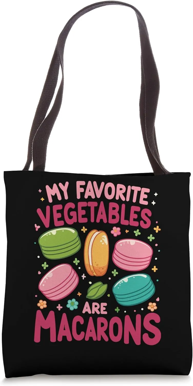 Macaron Lover | My Favorite Vegetables Are Macarons Tote Bag
