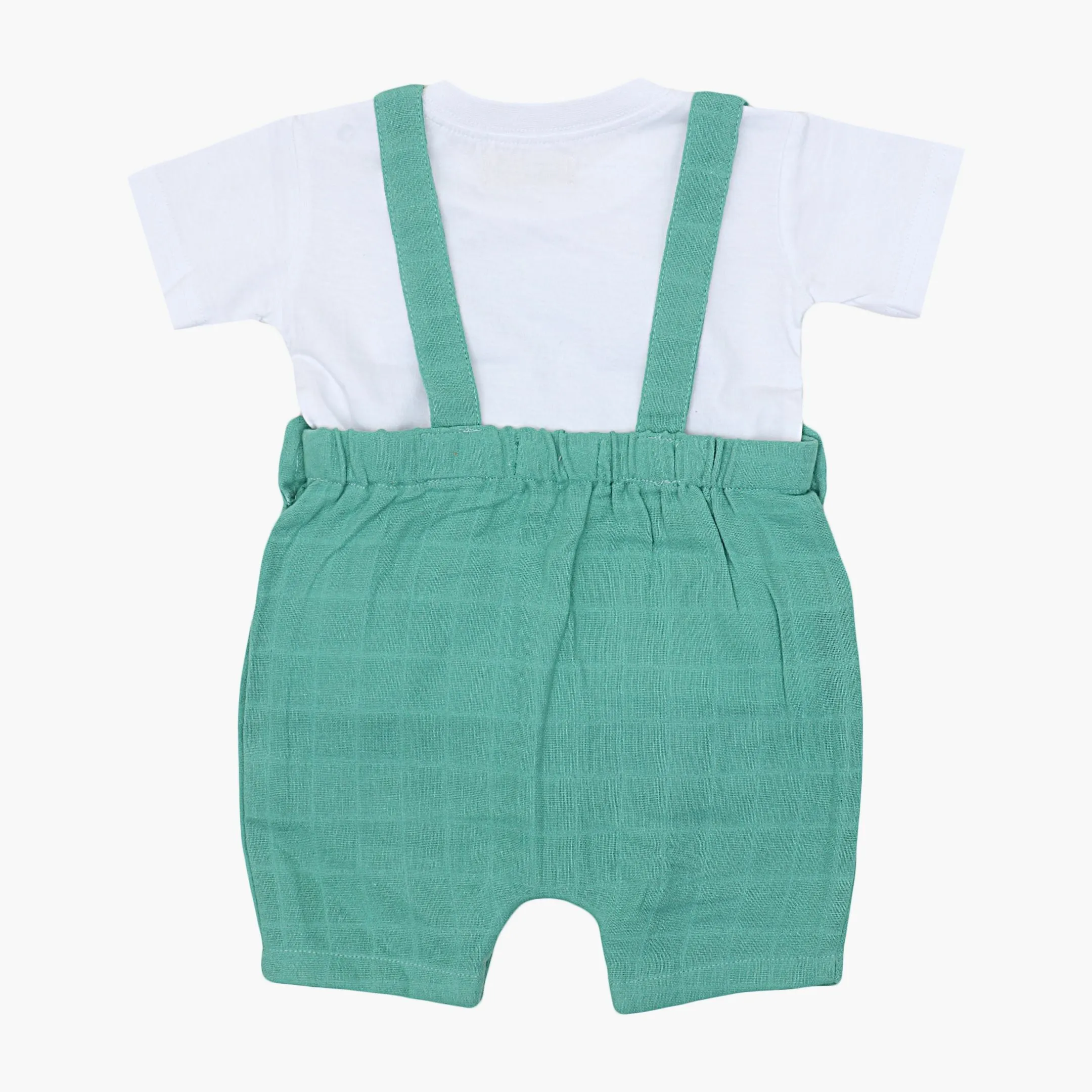 Muslin Frill Dungarees for Baby Girls