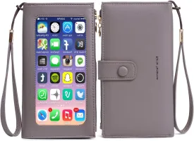 myfriday Touch Screen Crossbody Phone Purse for Women, Rfid Blocking Small Cellphone Shoulder Purse with 2 Adjustable Strap