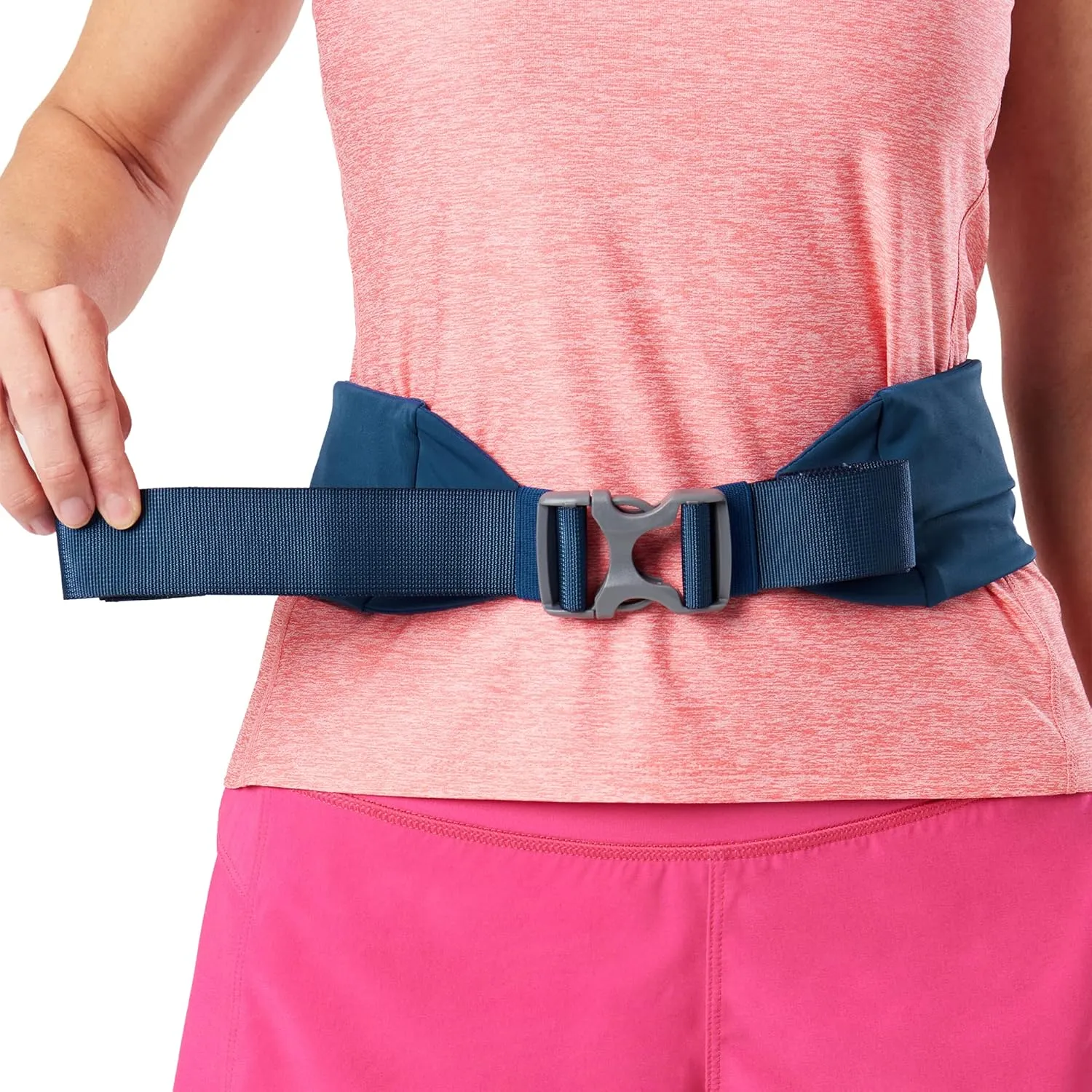 Nathan Adjustable Fit Zipster Running Belt, Zippered, Weather-Resistant Pocket & Two Quick-Stash Pockets, Adjustable Buckle
