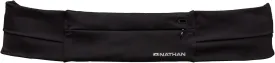 Nathan Adjustable Fit Zipster Running Belt, Zippered, Weather-Resistant Pocket & Two Quick-Stash Pockets, Adjustable Buckle