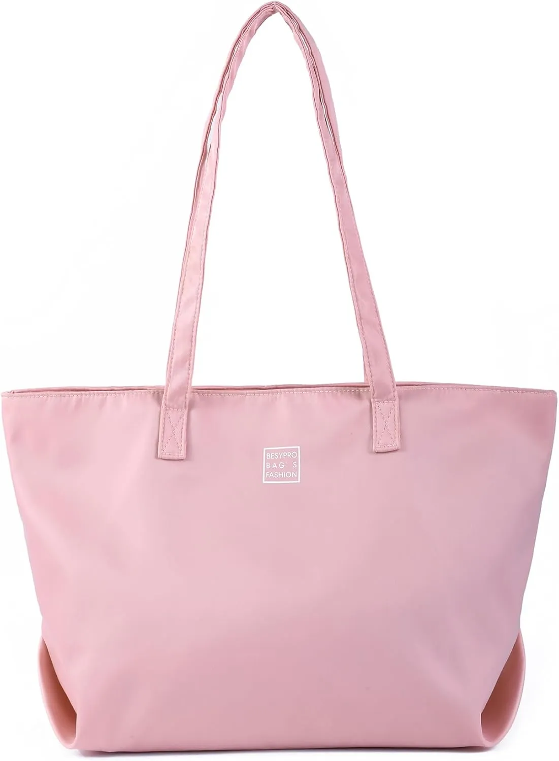 Nylon Tote Bag for Women Multi-pocket Large Shoulder Bag Casual Handbag with Zipper for Wrok Travel College