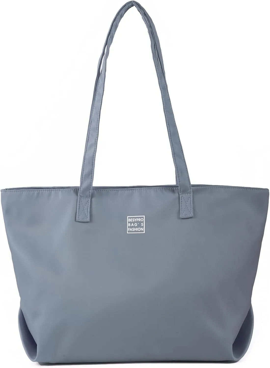 Nylon Tote Bag for Women Multi-pocket Large Shoulder Bag Casual Handbag with Zipper for Wrok Travel College