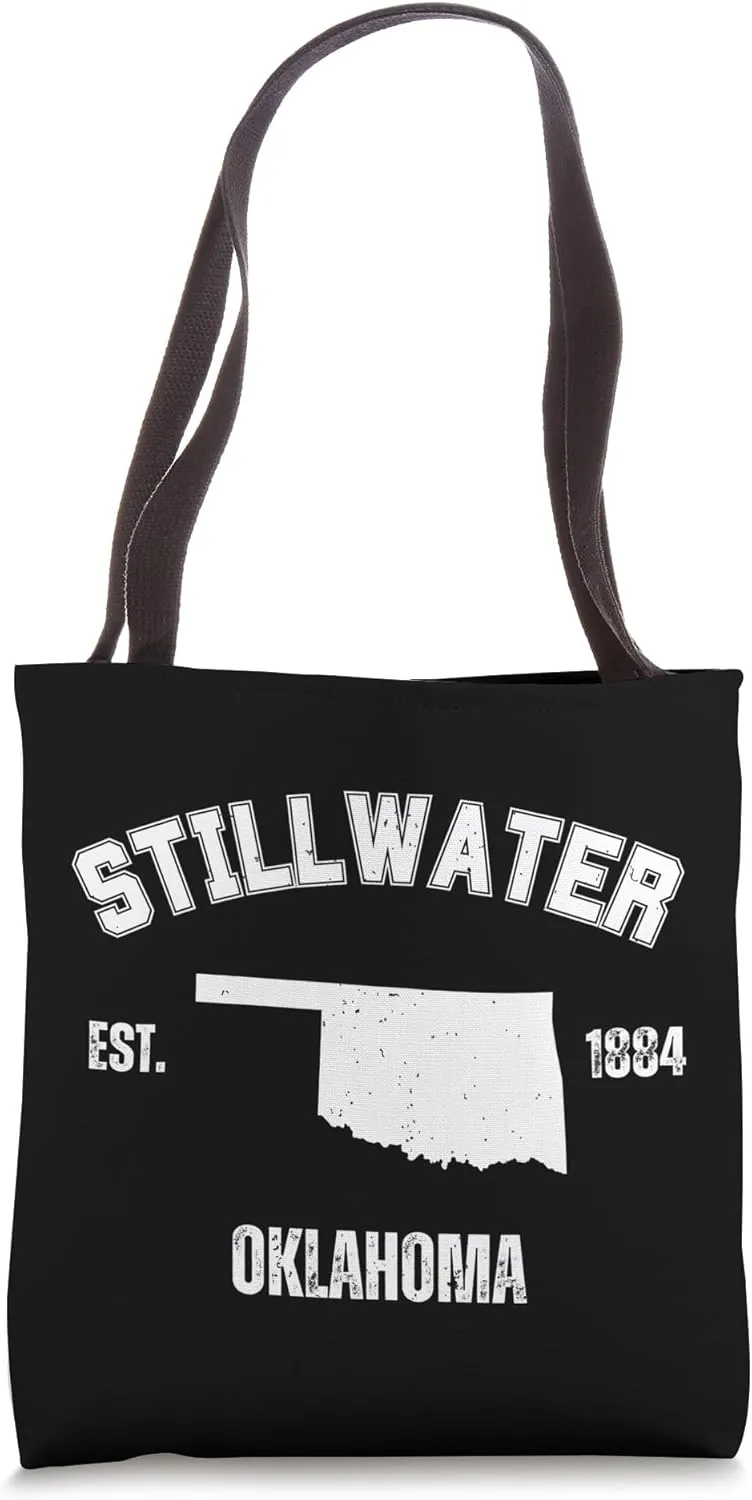 Stillwater Oklahoma College Style Retro Vintage Souvenir Tote Bag