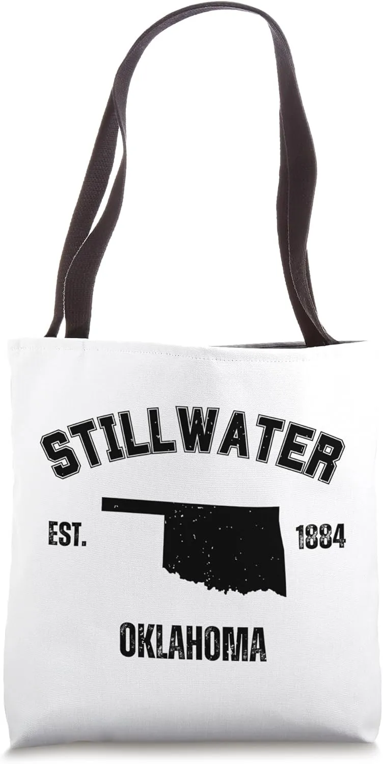 Stillwater Oklahoma College Style Retro Vintage Souvenir Tote Bag