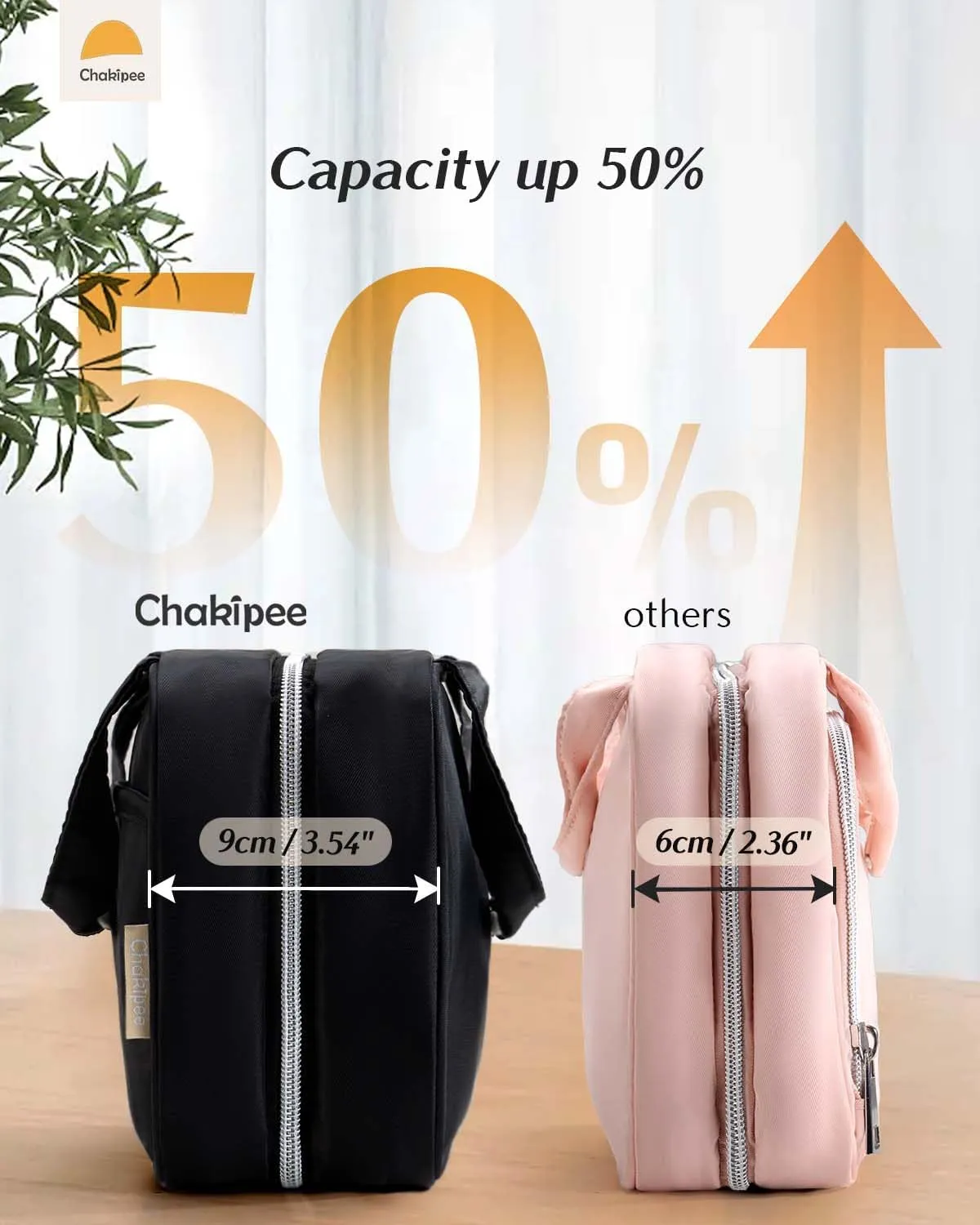 Travel Hanging Toiletry Bag for Women - Waterproof Cosmetic Organizer with Clear Window, Lightweight Bathroom Bags for Essentials, Makeup, Shampoo, Toiletries (Black, Medium)