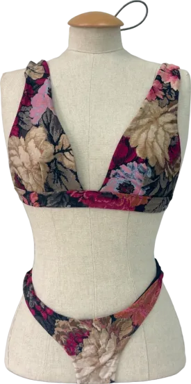 Zimmermann Multicolour Floral Bikini Set Size UK 6
